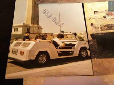 L'auto ecologica inventata da Rocco nel 1970 con la quale l�allegra squadra della famiglia Ciliberti scorrazzava felice sul lungomare di San Cataldo 